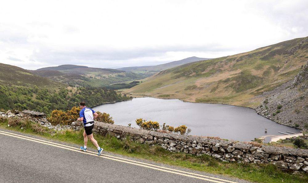 The long descent past the lake